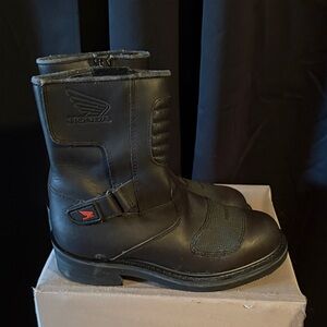 Honda Black Men's Motorcycle Boots